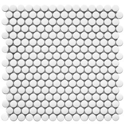 Мозаика Staro Shapes Penny Round White Matt NK41000 30,9х31,5