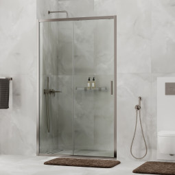 Душевая дверь WasserKRAFT Tauber 64S 200х120 64S05 никель матовый