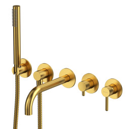 Смеситель для ванны Whitecross Y brushed gold Y1240GLB