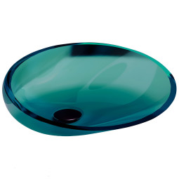 Раковина Abber Kristall 53,5x42,5 AT2812Aquamarin бирюзовая