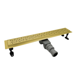 Душевой лоток Cezares Relax RELAX-LD-80-BORO брашированное золото