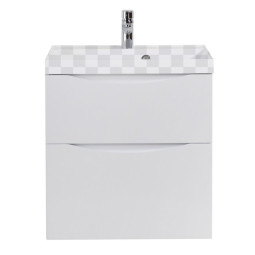 Тумба под раковину Belbagno Marino H60-700-2C-SO-BL-P Bianco Lucido