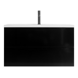 Тумба под раковину BelBagno Marino 800-2C-SO-NL-P Nero Lucido