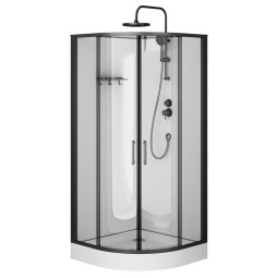 Душевая кабина Am.Pm Above 90х90 W9XC-401-9090BT черный матовый