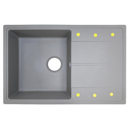 Кухонная мойка Azario Izmir 74х48 CS00097683