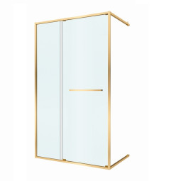 Душевая дверь Cezares Lux 195х120 LUX-B-FS-11-120-C-BORO брашированное золото