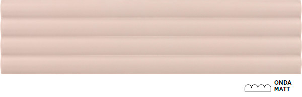 Настенная плитка Equipe Costa Nova 28531 Onda Pink Stony Matt 5x20