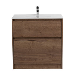 Тумба с раковиной BelBagno Kraft 80 KRAFT39-800/390-2C-PIA-RT Rovere tabacco