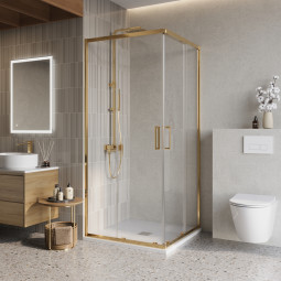 Душевой уголок BelBagno Luce 90х90 LUCE-A-2-90-C-ORO