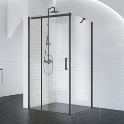 Душевой уголок Belbagno Acqua 120х90 AH-1-120/90-C-NERO без поддона