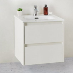 Тумба с раковиной BelBagno Kraft 39-500/390-2C-SO-BO Bianco Opaco
