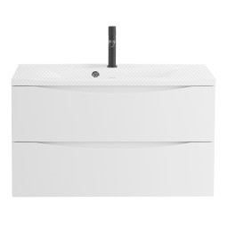 Тумба под раковину BelBagno Marino 1000-2C-SO-BL-P Bianco Lucido