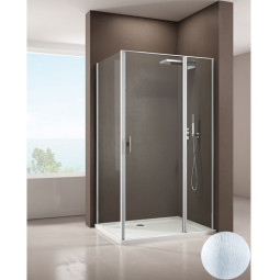 Душевой уголок Allen Brau Priority 90x80 3.31002.BA + 3.31014.BA серебро браш