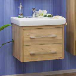 Тумба с раковиной Sanflor Ларго 80/2 швейцарский вяз