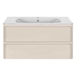 Тумба под раковину Vincea Vico 100 VMC-2V100MBG M.Beige Soft-touch