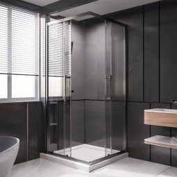 Душевая дверь Veconi Premium Trento 200х120 PTC20-GR-120-01-C4 брашированный графит