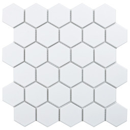 Мозаика Staro Geometry Hexagon small White Matt MT31000/LJ5108/IDL1005 26,5х27,8