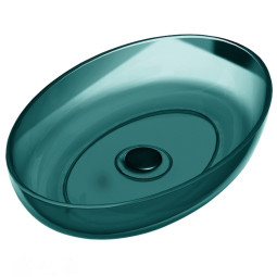 Раковина Abber Kristall 60x40 AT2801Aquamarin бирюзовая