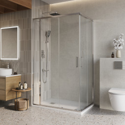 Душевой уголок BelBagno Luce 150х90 LUCE-AH-21-150/90-C-Cr