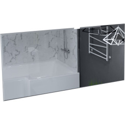 Зеркало для ванной Marka One Glace 140