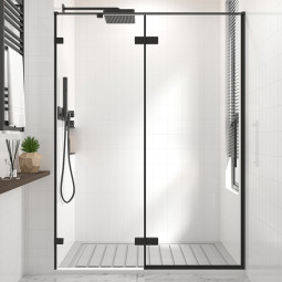 Душевая дверь Veconi Premium Alassio B 200х120 AL-120-00-B-C4 черный матовый