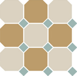 Керамогранит TopCer Octagon White 16 Yellow 03 Turquoise 13 Dots 30x30