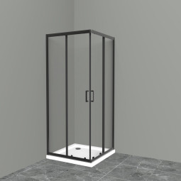 Душевой уголок BelBagno 90х90 UNO-195-A-2-90-C-NERO