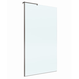 Душевая перегородка BelBagno Uno 200х100 UNO-L-1-TB-100-C-GM оружейная сталь