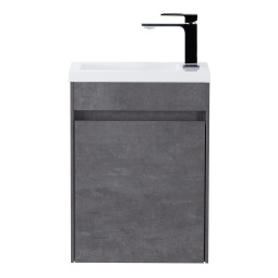 Тумба с раковиной BelBagno Pietra Mini-400-1A-SO-SCM-L Stucco Cemento