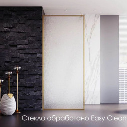 Душевая перегородка Veconi Korato 200х80 KR81RG-80-06-C8 брашированное золото
