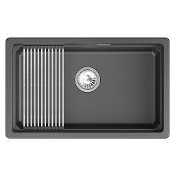 Кухонная мойка Granula Kitchen Space 73х45 KS-7303iU шварц