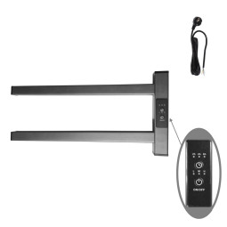Электрический полотенцесушитель Маргроид 19.5х40.5 Cook-1840-1081-7024R графитовый серый