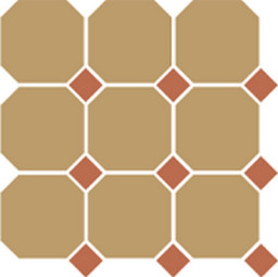 Керамогранит TopCer Octagon Yellow 03/Caramel Dots 04 30x30