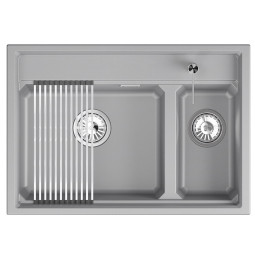 Кухонная мойка Granula Kitchen Space 73х51 7302i алюминиум