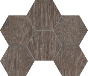 Мозаика Estima Kraft Wood KW03 Wenge Hexagon 25x28.5