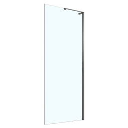 Душевая перегородка Azario Кронос 90х200 AZ-6310-90-BGM-CL брашированная вороненая сталь