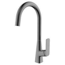 Смеситель для кухни Kaiser Clever 76144-15 вороненая сталь