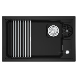 Кухонная мойка Granula Kitchen Space Rinzer 73х45 7309RU черный