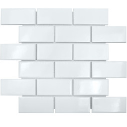 Мозаика Staro Brick&Metro Brick White Glossy A32000/A1001G 29,1x29,5