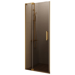 Душевая дверь Cezares Slider 70х195 Slider-B-1-70/80-BR-BORO брашированное золото матовая
