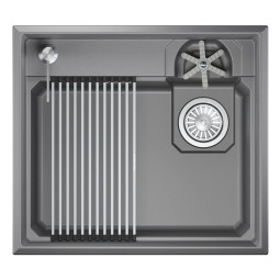 Кухонная мойка Granula Kitchen Space Rinzer 58х52 5807R алюминиум