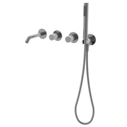 Смеситель для ванны Vincea Aura вороненная сталь VBTW-6AU1GM