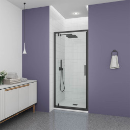Душевая дверь Veconi Ottimo P30 B 190х80 OP30B-80-01-C9 черный матовый