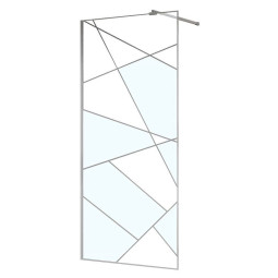 Душевая перегородка Azario Walk-in 90х195 AZ-271-90-CH-CGP графический принт