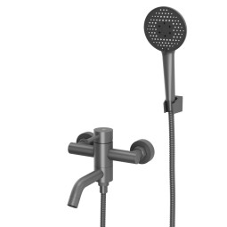 Смеситель для ванны Rush Melos SUS1101-44Grey графит