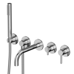 Смеситель для ванны Whitecross Y brushed nickel Y1240NIB