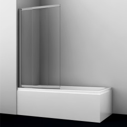 Шторка для ванны WasserKRAFT Tauber 64S 140х80 64S02-80 никель