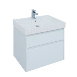 Тумба под раковину Aquanet Nova Lite 75 2 ящика, белый глянец