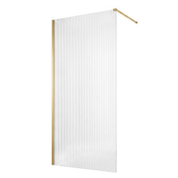 Душевая перегородка Loranto Walk-in 130х200 CS-Z02G-130 брашированное золото