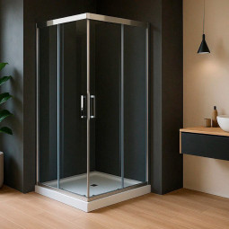 Душевой уголок Royal Bath HPD-T-CH 80x80x185 прозрачное без поддона